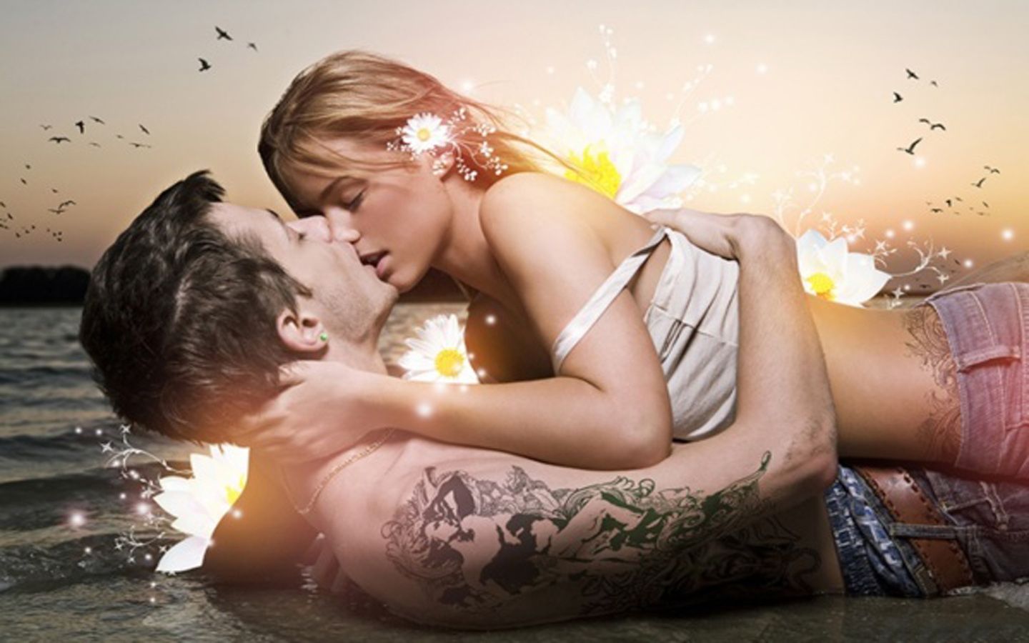 Hd Hug And Kiss - HD Wallpaper 