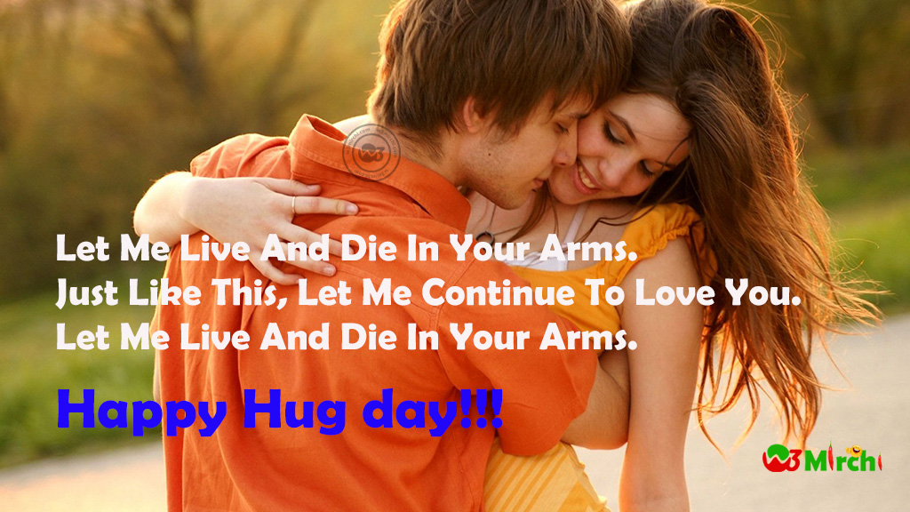 Happy Hug Day Shayari - HD Wallpaper 