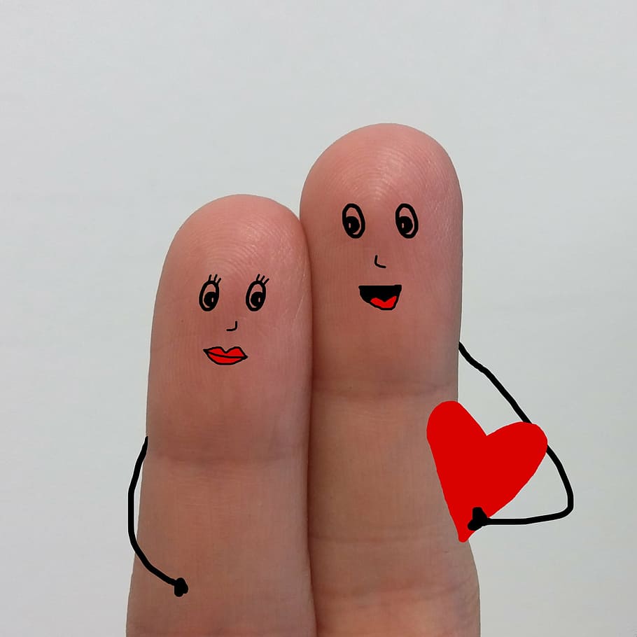 Two Fingers Hugging Emoji Art, Love, Feeling, Valentine - Don T Believe Who Tell Love You Believe Those Who Shows - HD Wallpaper 