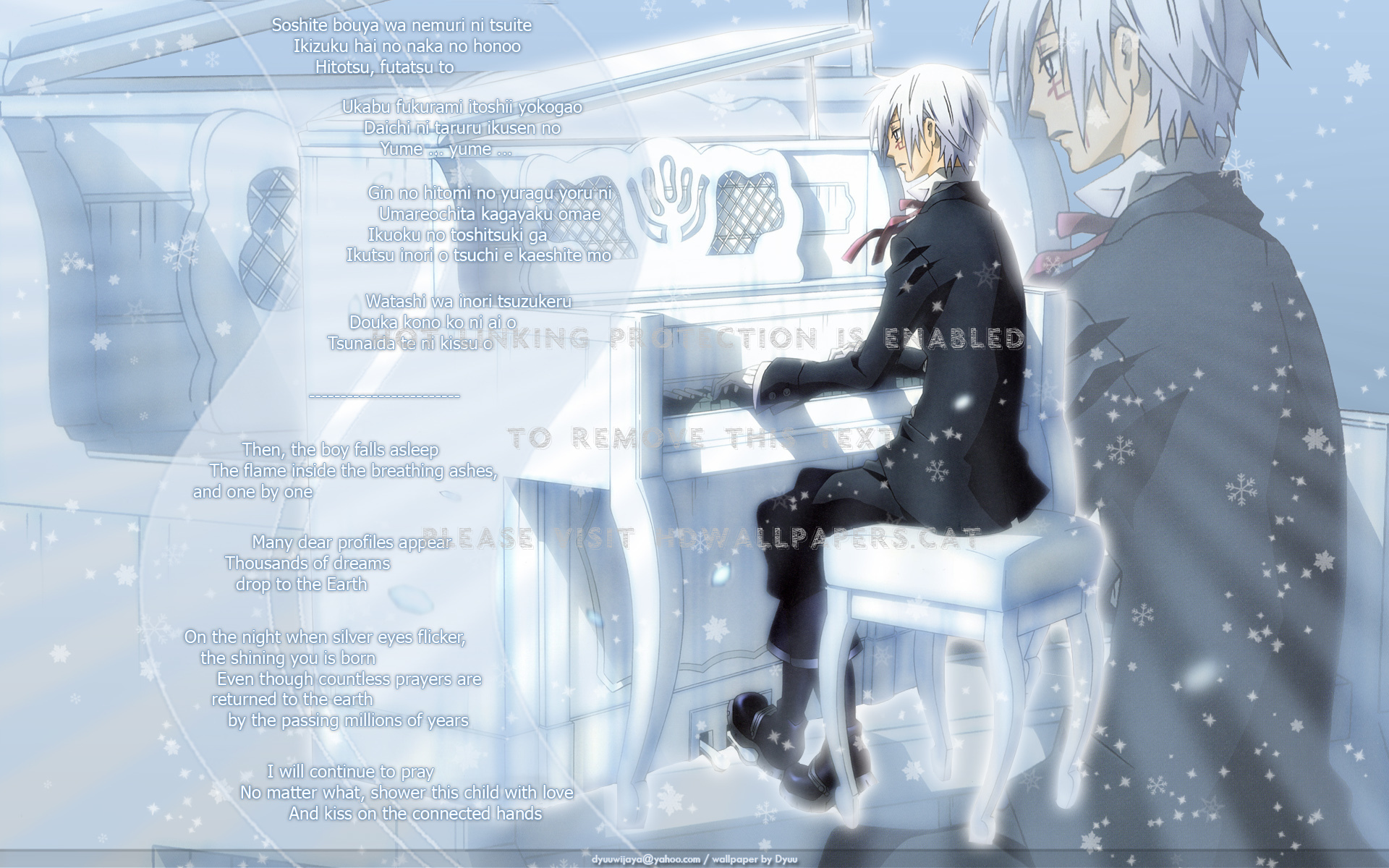Musician S Piano Allen Ark White D Gray Man - D Gray Man Allen Walker Piano - HD Wallpaper 