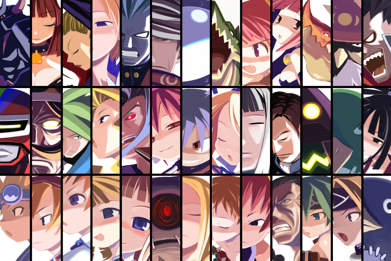 Disgaea Faces Wallpaper - Disgaea Portraits - HD Wallpaper 