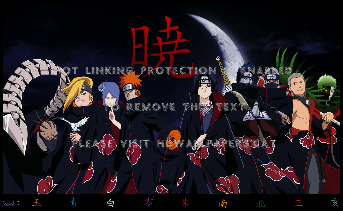 Akatsuki 5 Zetsu Kakuzu Conan Sasori Itachi - All The Bad People In Naruto - HD Wallpaper 