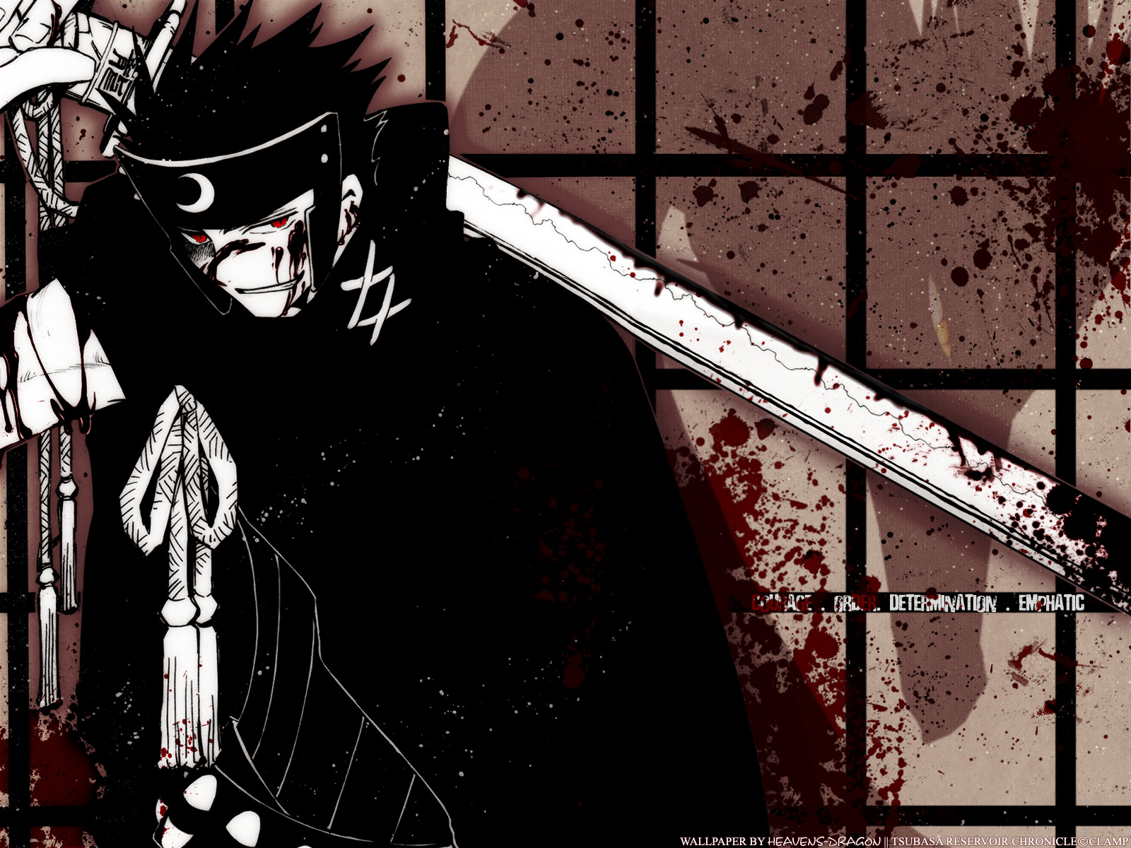 All Male Blood Clamp Kurogane Male Polychromatic Red - HD Wallpaper 