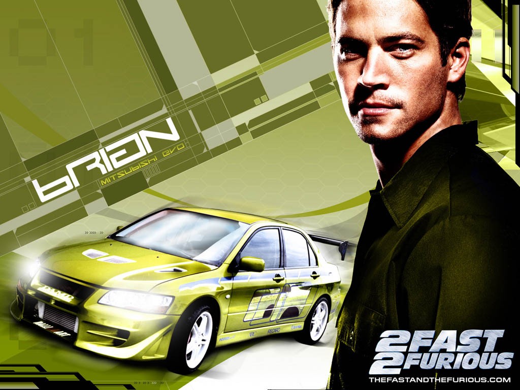 2 Fast 2 Furious - Paul Walker Mitsubishi Lancer Fast And Furious - HD Wallpaper 