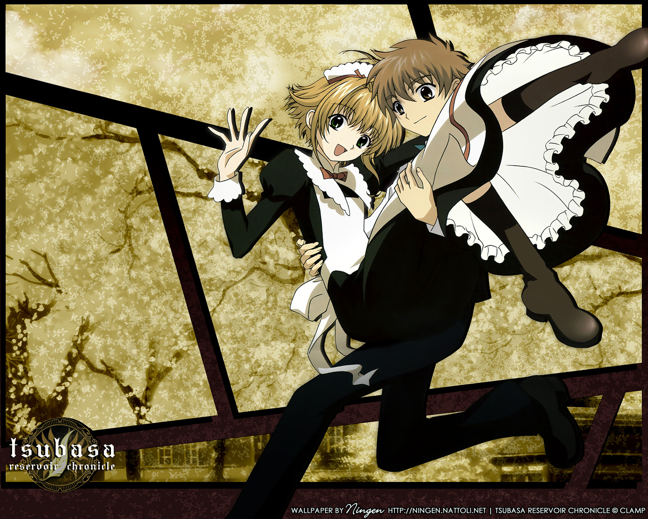 Sakura Syaoran Tsubasa Reservoir Chronicle - Tsubasa Reservoir Chronicle Sakura And Syaoran - HD Wallpaper 