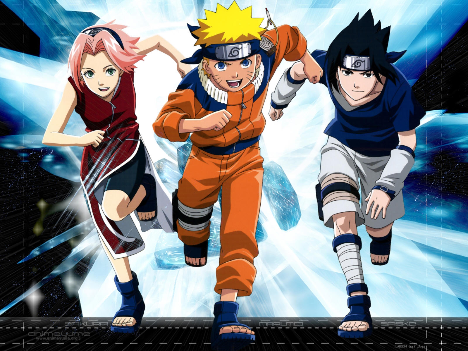 Naruto Sasuke Sakura Team - HD Wallpaper 