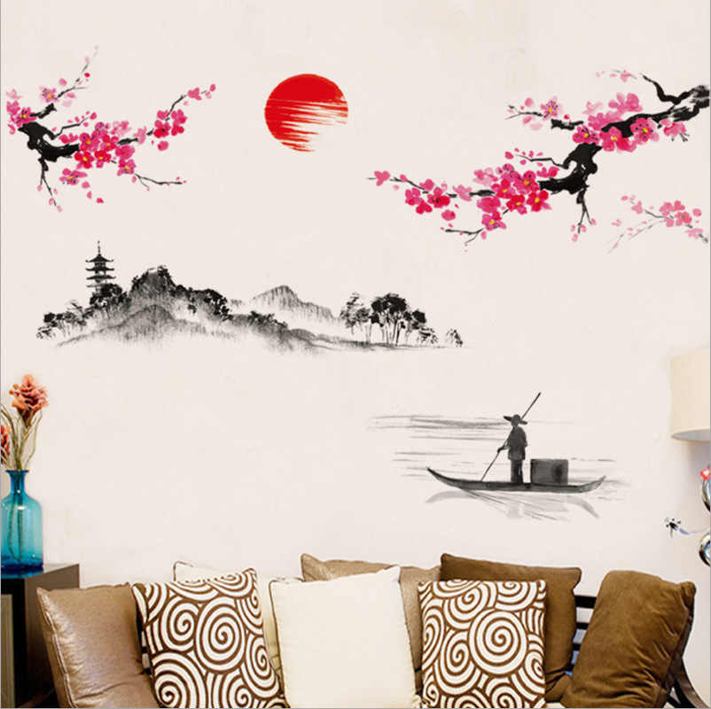 Japanese Sakura Tree Art - HD Wallpaper 
