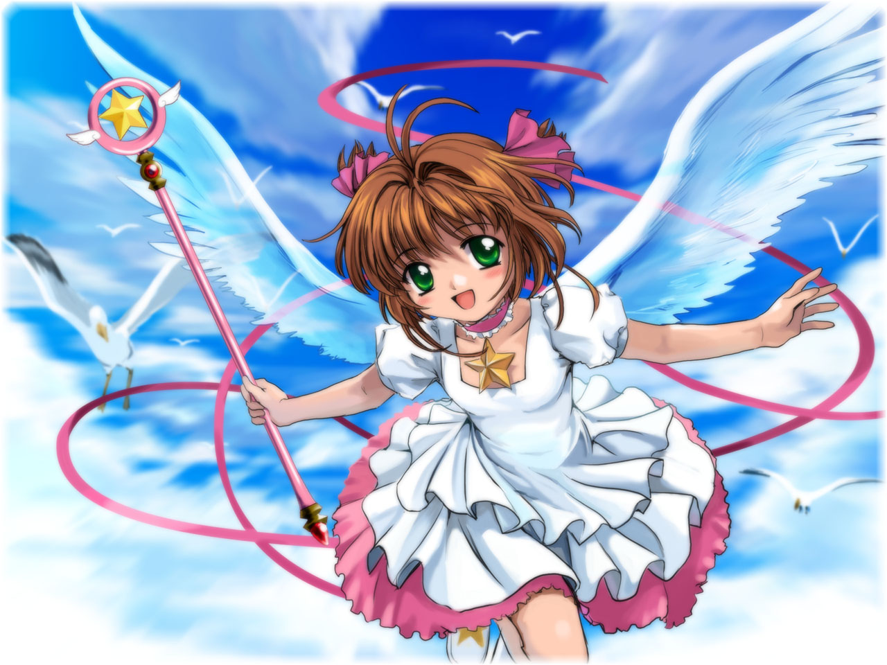 Cardcaptor Sakura Wallpaper - Sakura The Card Captor - HD Wallpaper 