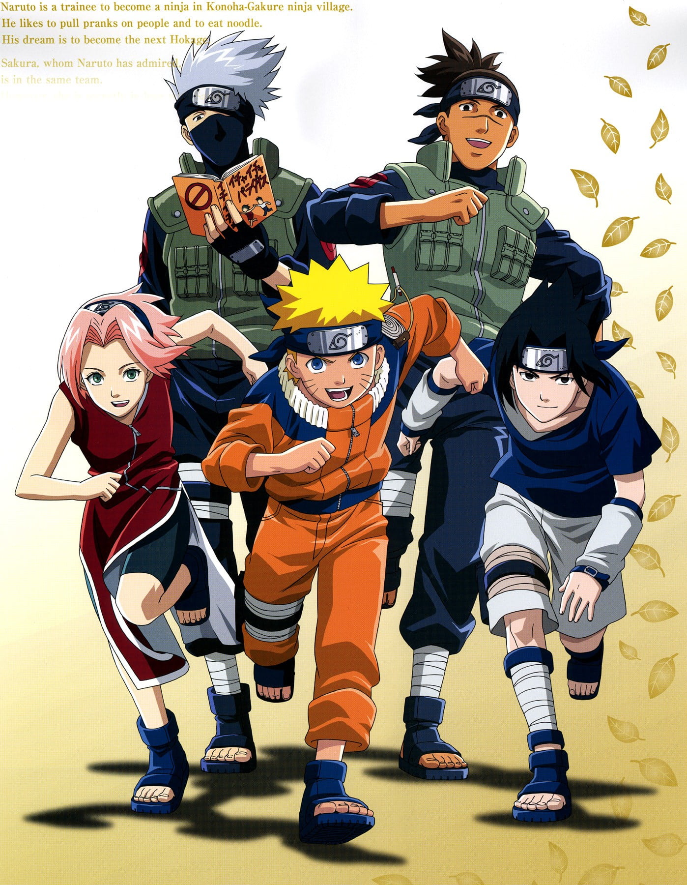 Naruto Sasuke Kakashi Iruka - 1398x1800 Wallpaper 