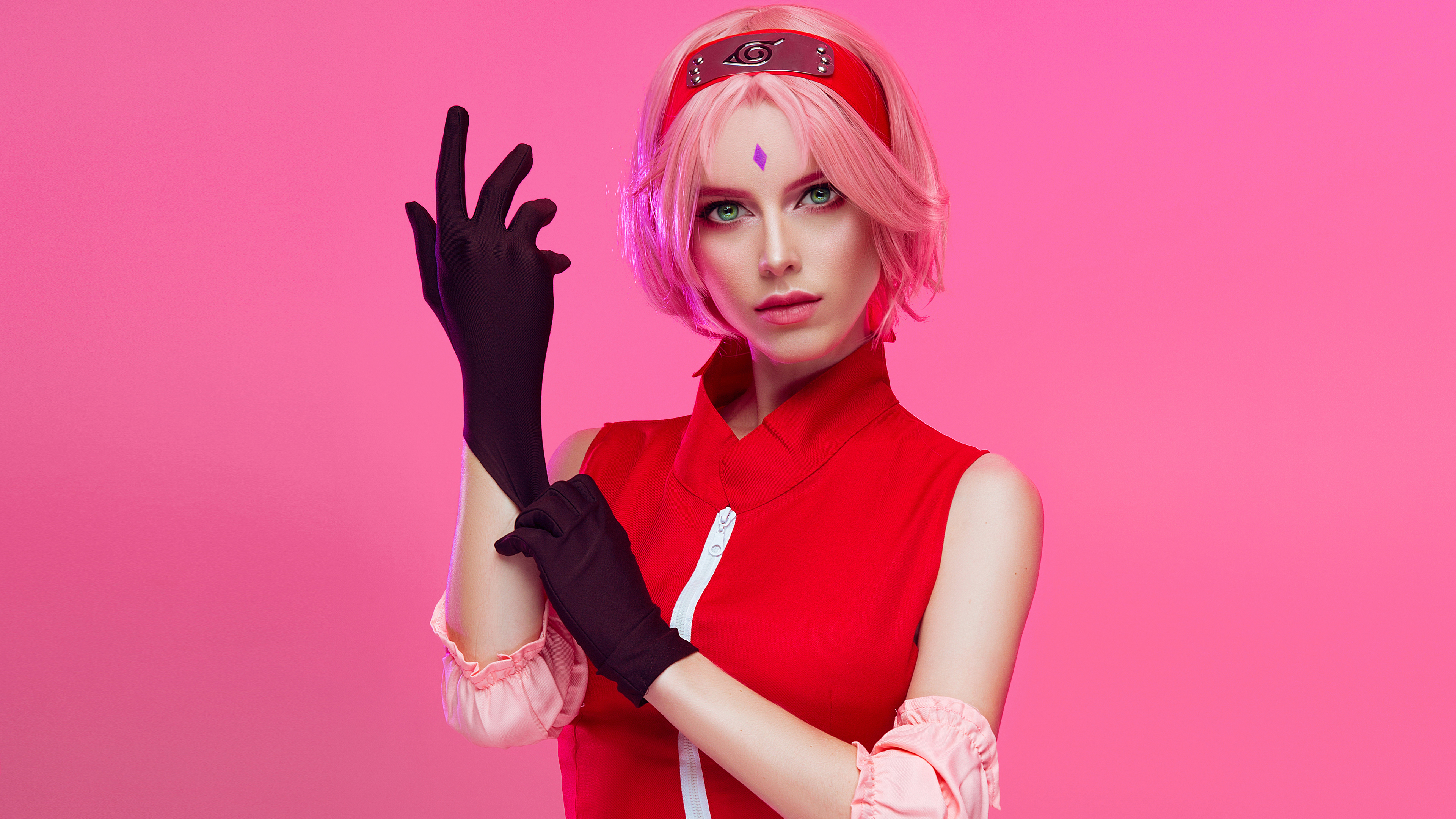 Sakura Haruno From Naruto Cosplay - Sakura Haruno - HD Wallpaper 