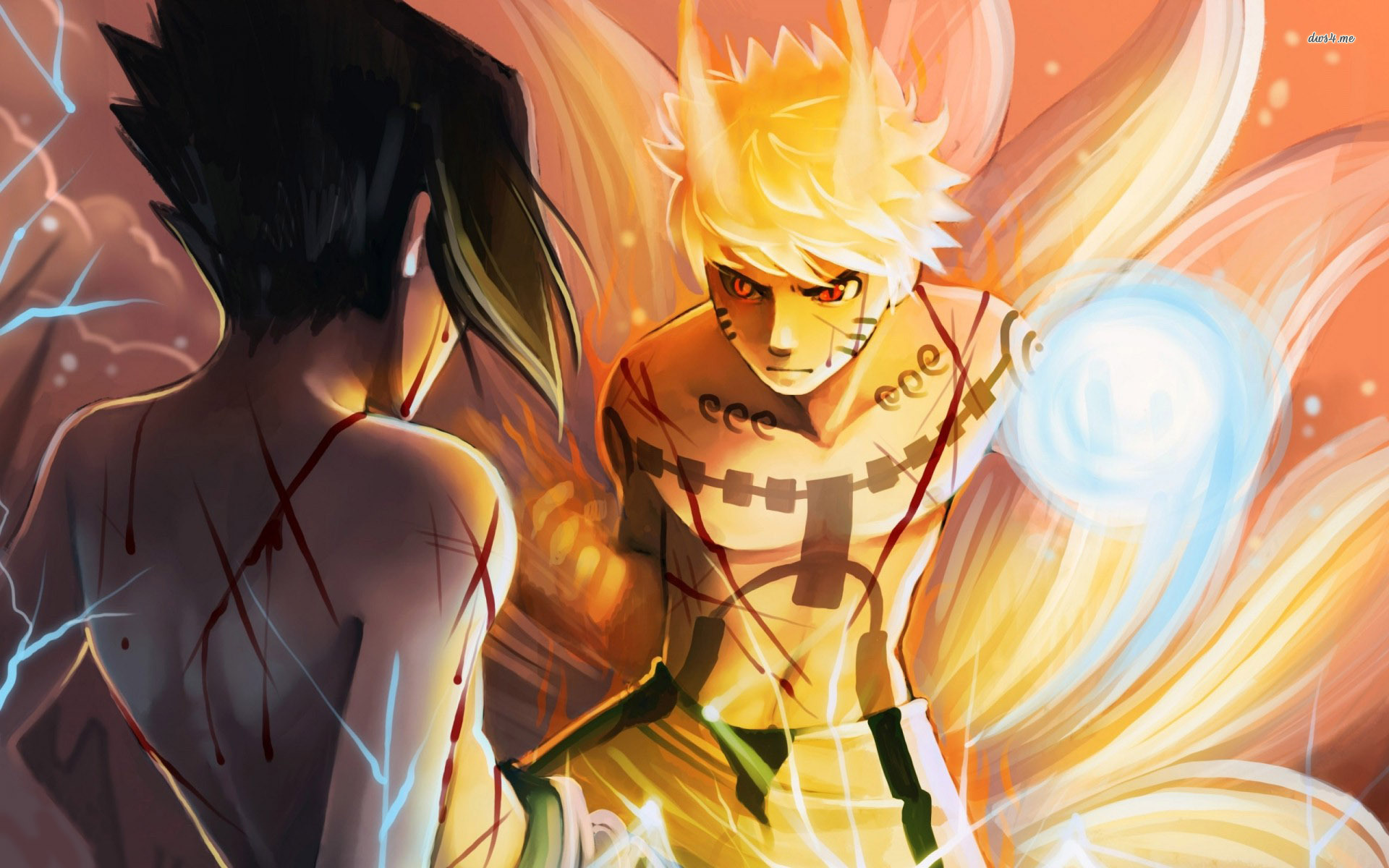 Uzumaki Sasuke Uchiha Naruto - HD Wallpaper 