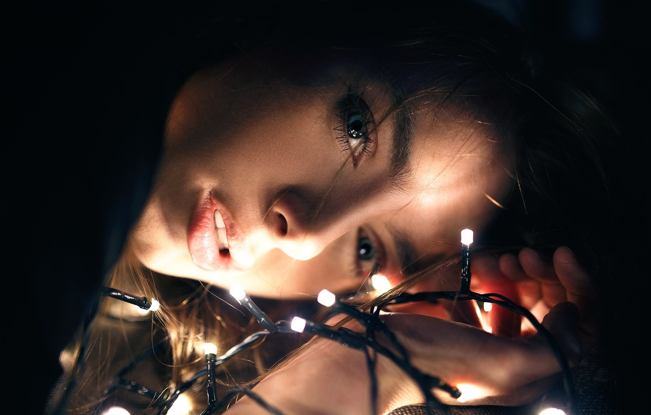 Photo Wallpaper Macro, Sponge, Garland, Teeth, Victoria - Darkness - HD Wallpaper 