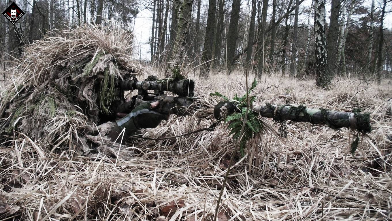 Özel Kuvvetler Sniper - Sniper In Camouflage - HD Wallpaper 