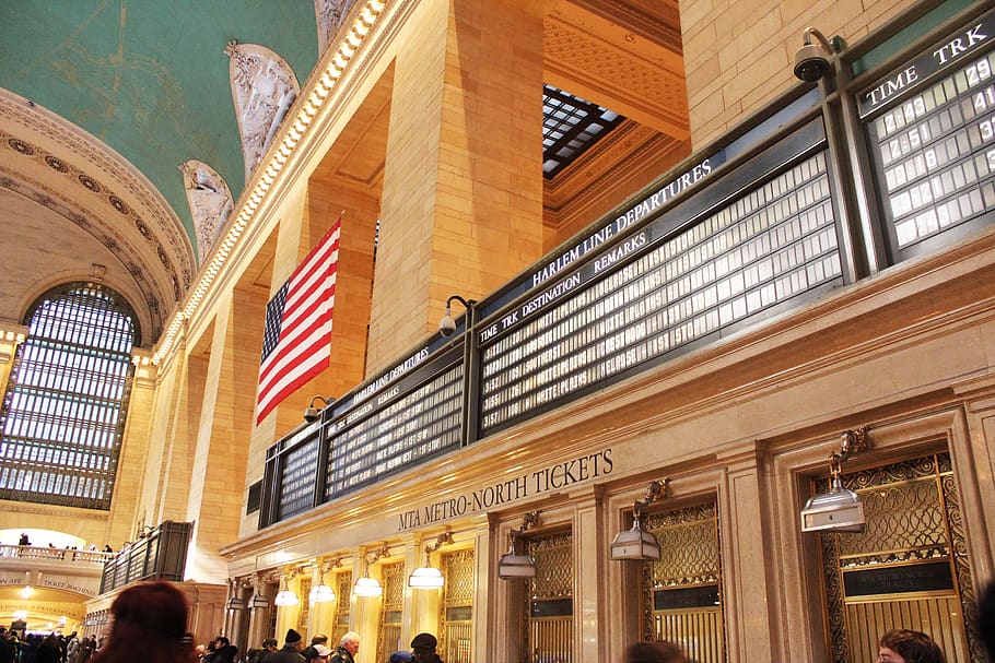 Grand Central Station, New York, Nyc, Railway Station, - HD Wallpaper 