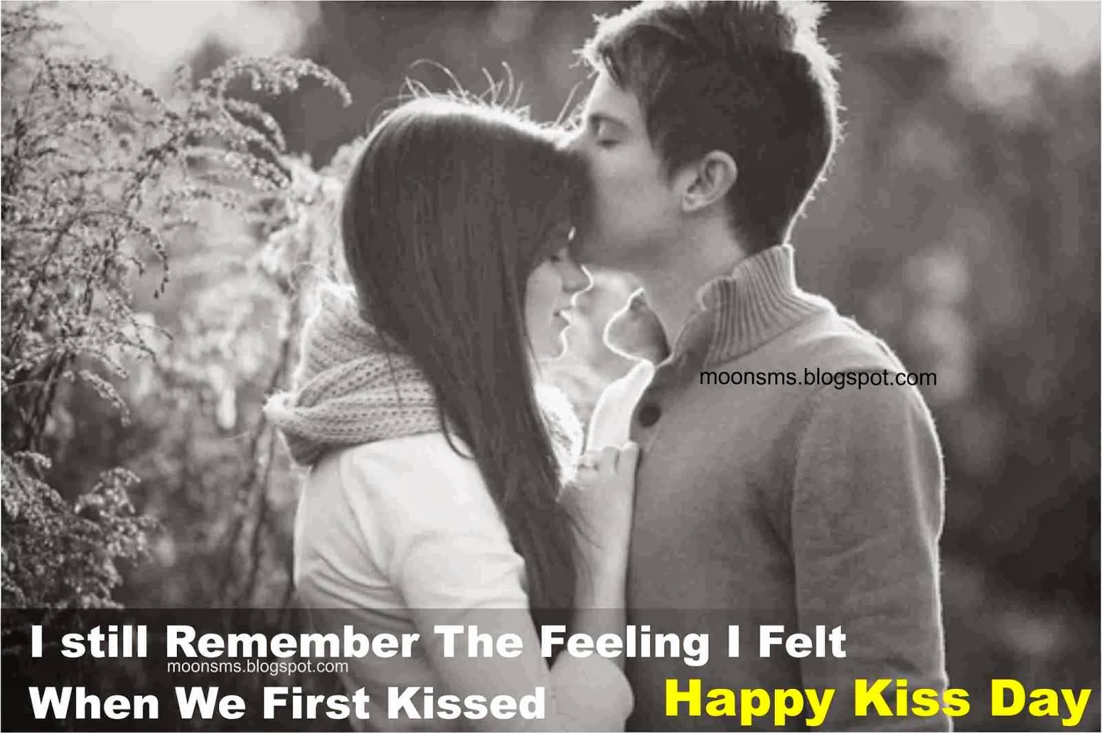 I Still Remember The Feeling I Felt When We First Kissed - Quotes On Kiss Day - HD Wallpaper 