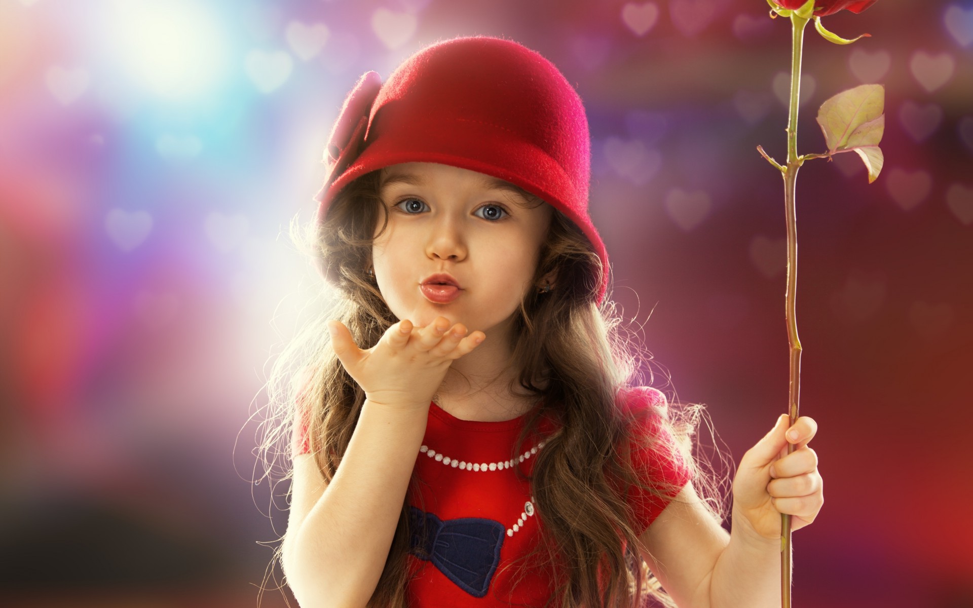 Baby Flying Kiss - HD Wallpaper 