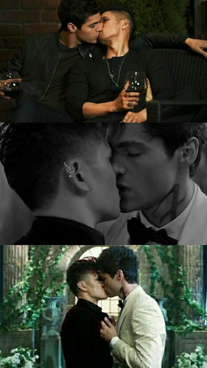 Kiss, Magnus, Wallpaper - Alec And Magnus - HD Wallpaper 