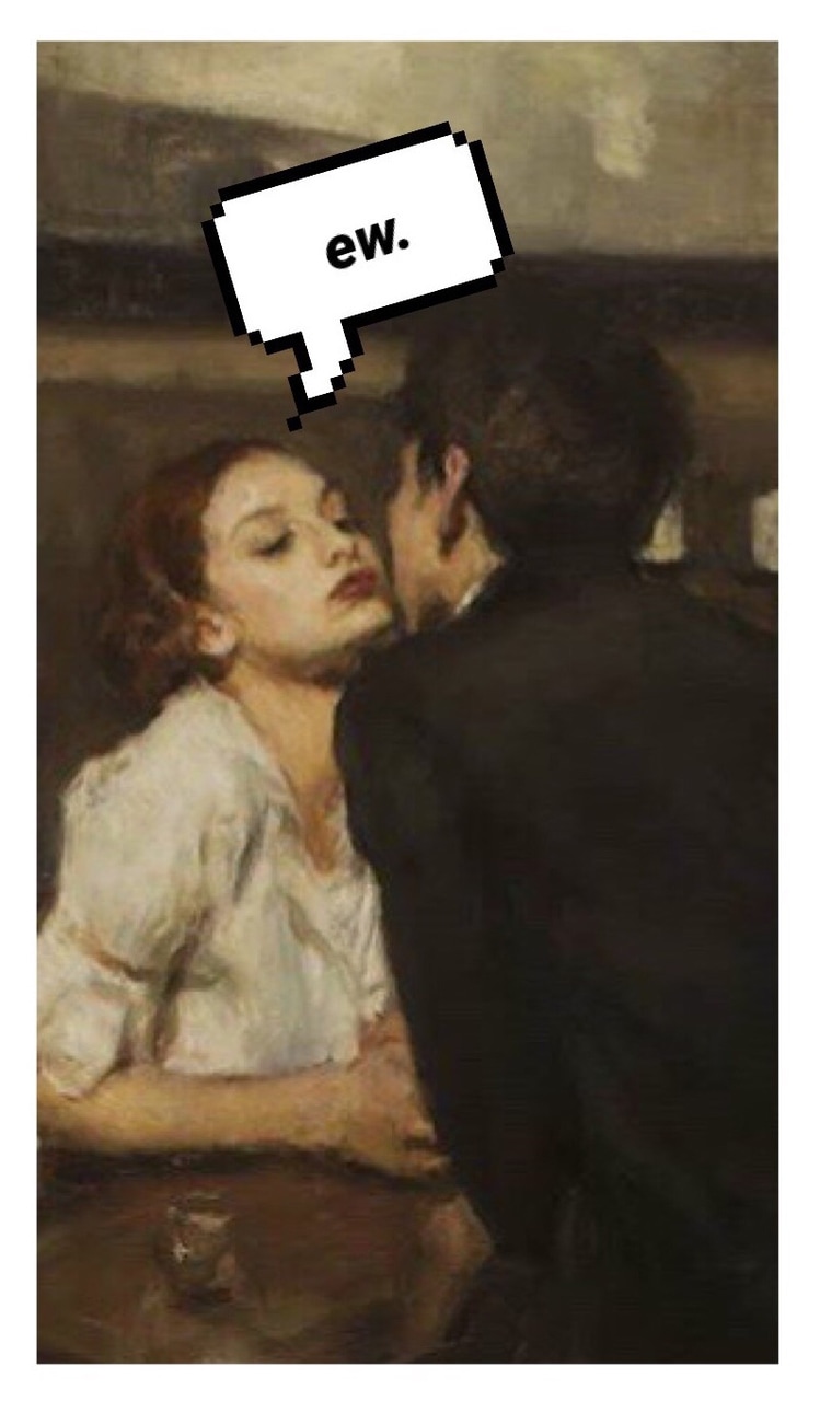 Background, Classic, And Ew Image - Kiss In Art History - HD Wallpaper 