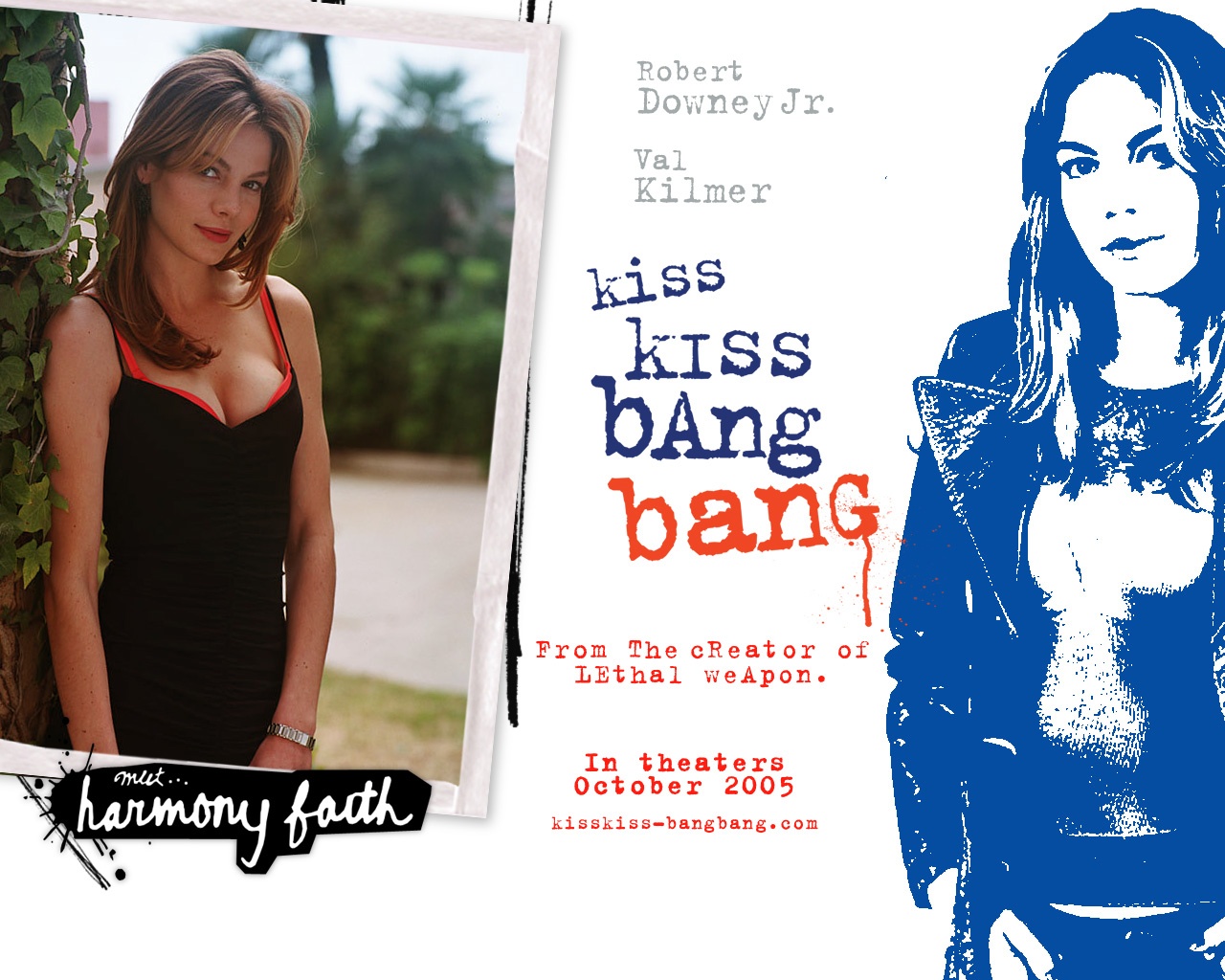 Michelle Monaghan Kiss Kiss Bang Bang - HD Wallpaper 