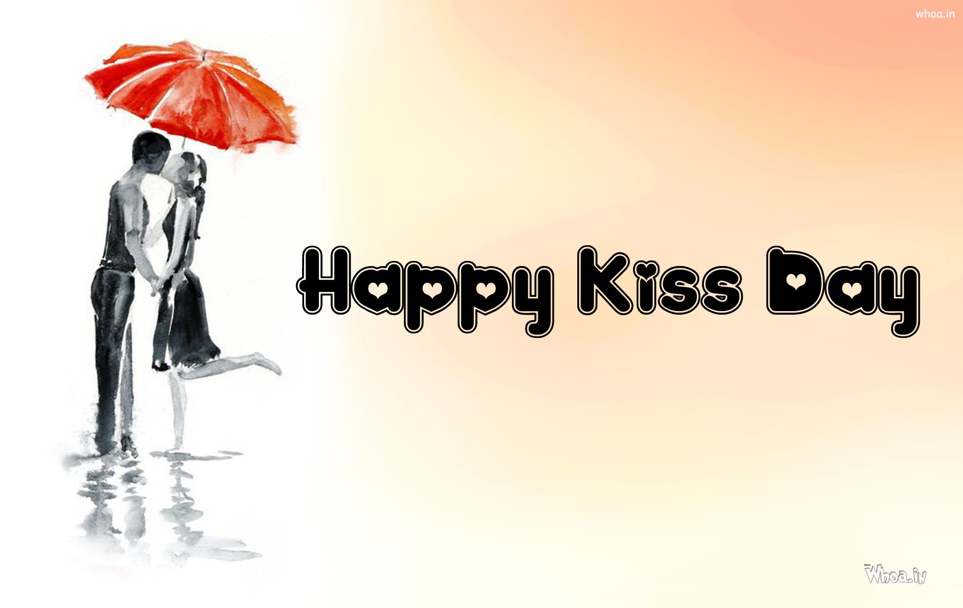 Kiss Day Quotes Best Wallpaper - Happy Kiss Day Hd - HD Wallpaper 