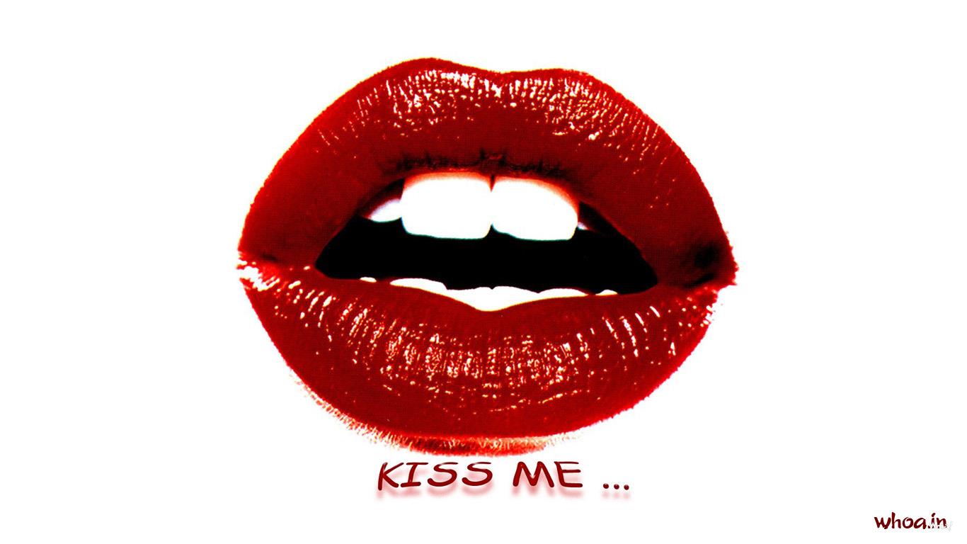 Red Lips Kiss 3d, Hd And Red Lips Wallpaper - Red Lips - HD Wallpaper 