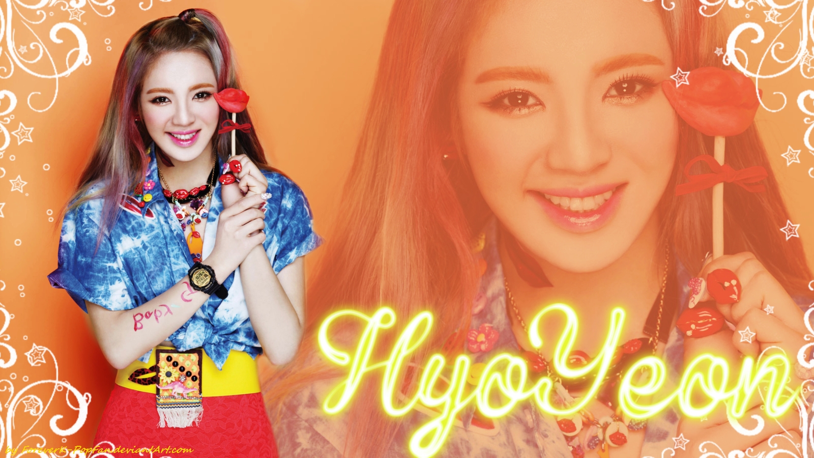 Hyoyeon Kiss Me Baby-g By Casio - Girl - HD Wallpaper 