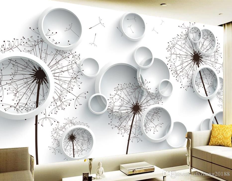 Any Size 3d Circle Hand Painted Flower 1 - HD Wallpaper 