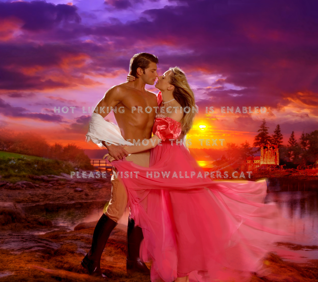 Kiss Me Romantic Couples Romance Passion - Romance - HD Wallpaper 