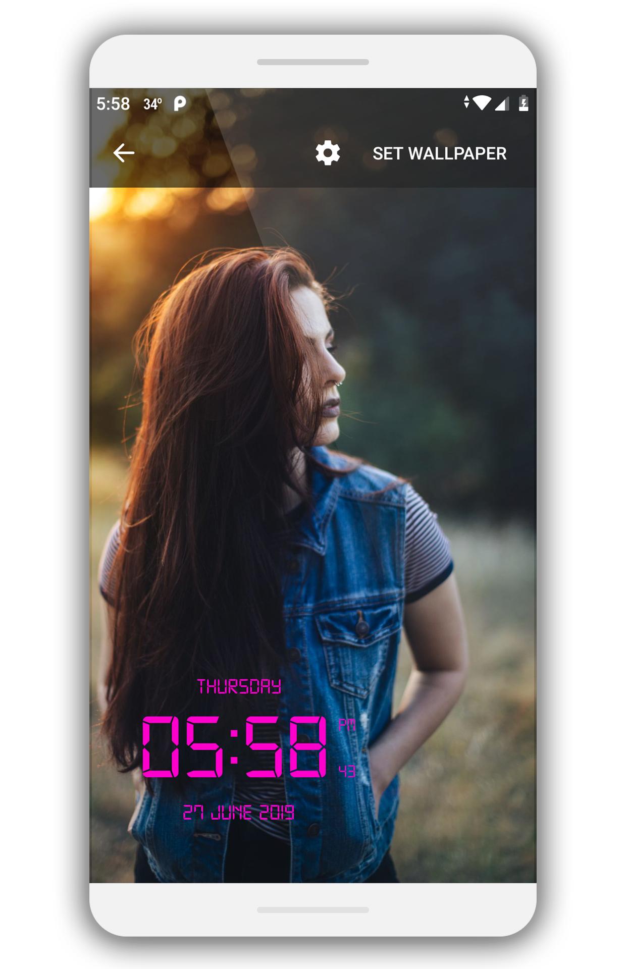 Led Digital Clock Live Wallpaper应用截图 - Imosnal Girl Hd Images Free Downloed - HD Wallpaper 