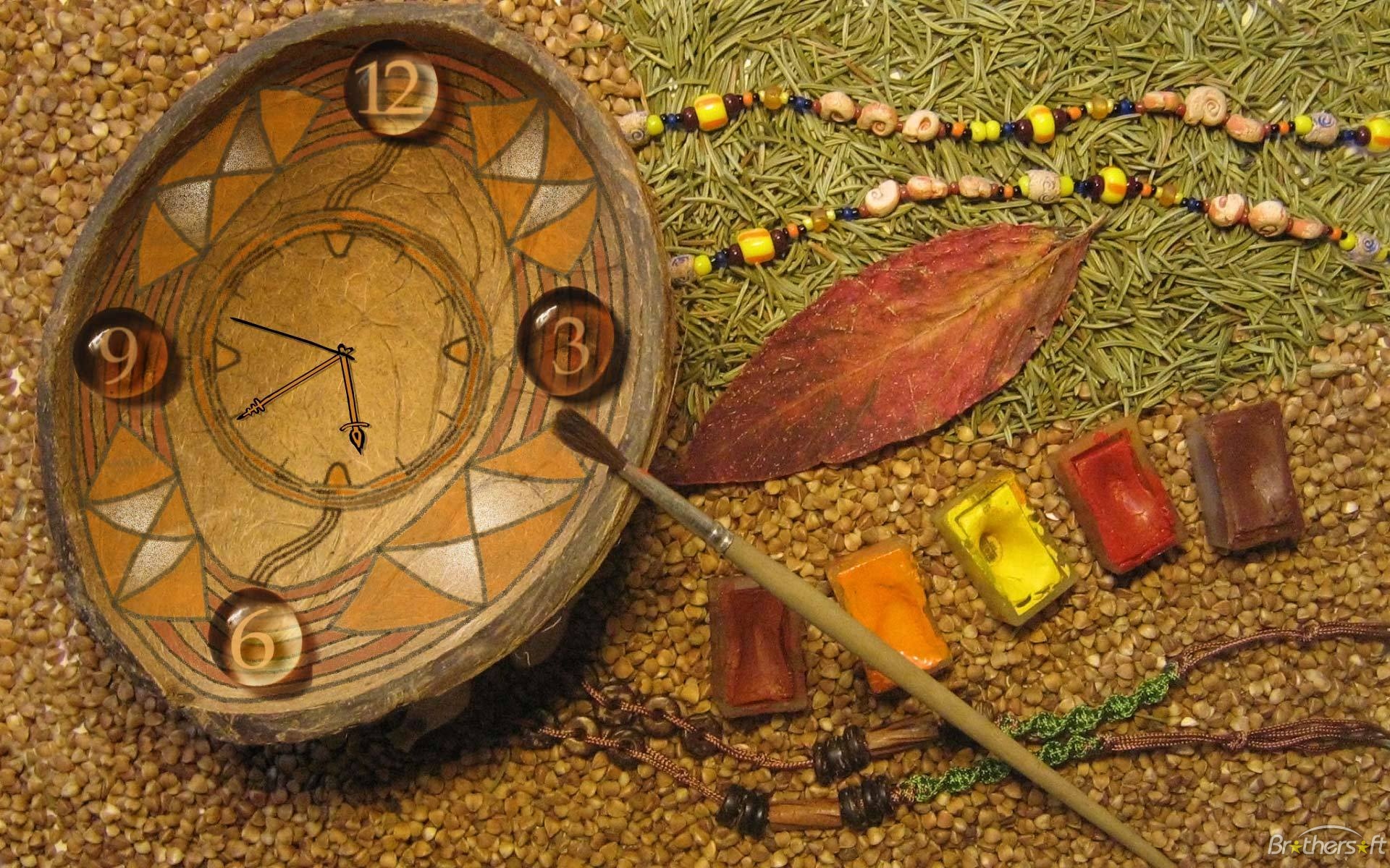 Clock Time Vintage - HD Wallpaper 