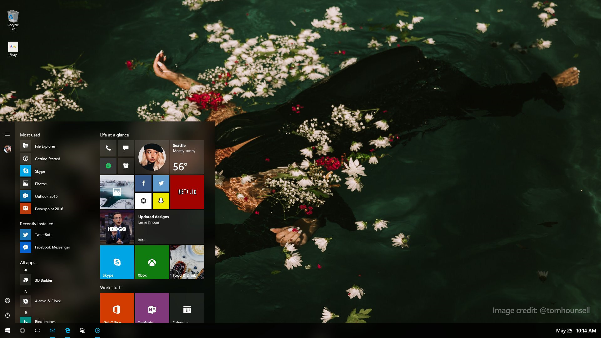 Transparent Live Tiles Aren T New To Windows 10 On - Windows Start Menu Design - HD Wallpaper 