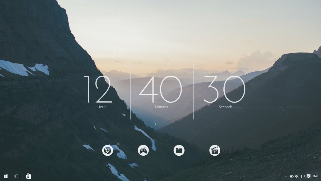 Rainmeter Desktop - HD Wallpaper 