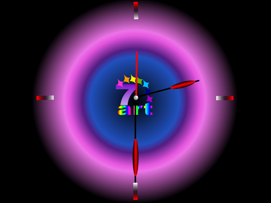Clock,gradient,paint Your - Clock - HD Wallpaper 