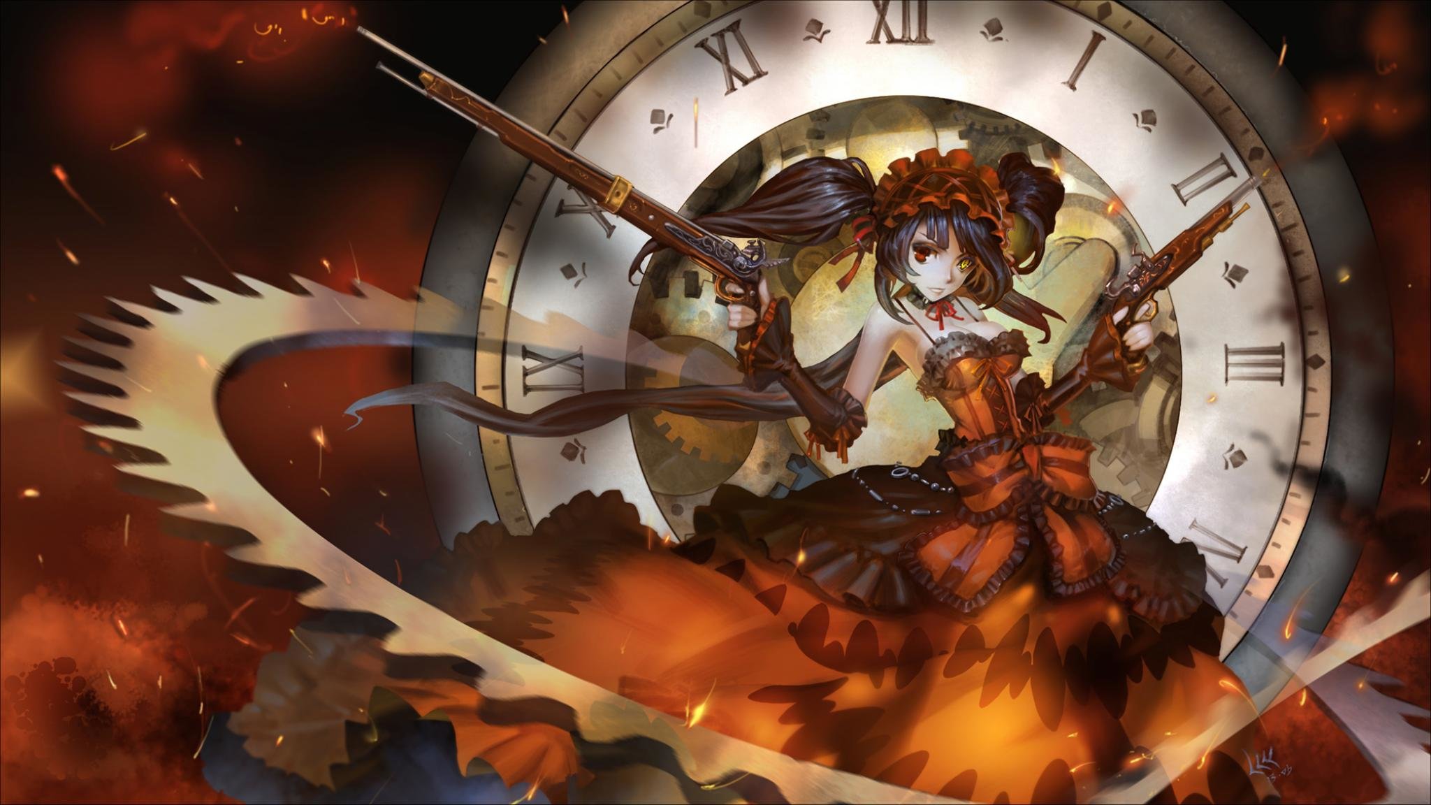 Download Hd Date A Live Desktop Wallpaper Id - Date A Live Kurumi Gun - HD Wallpaper 