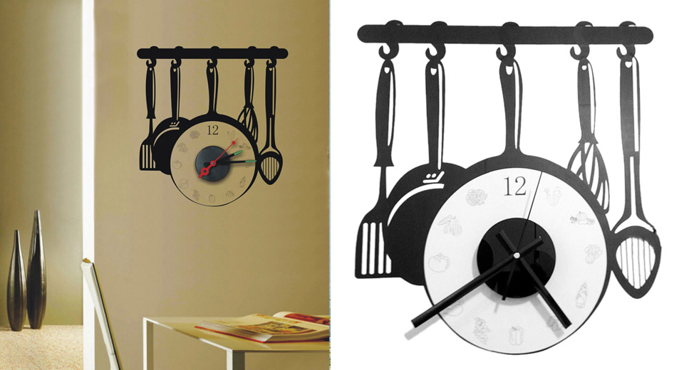 Часы На Стене Кухня - HD Wallpaper 