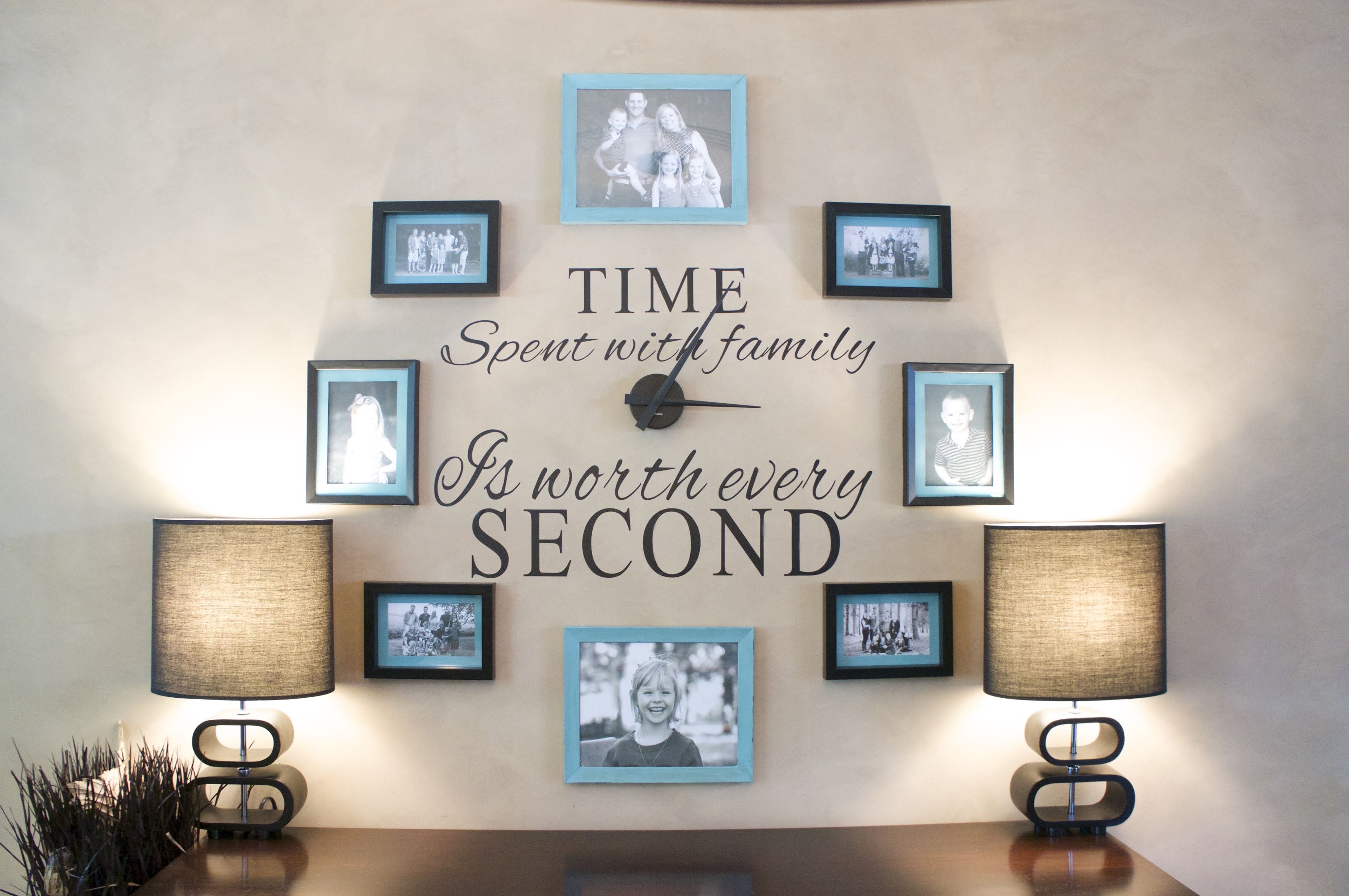 New Picture Frame Wall Clock D I Y How To Make A Family - HD Wallpaper 