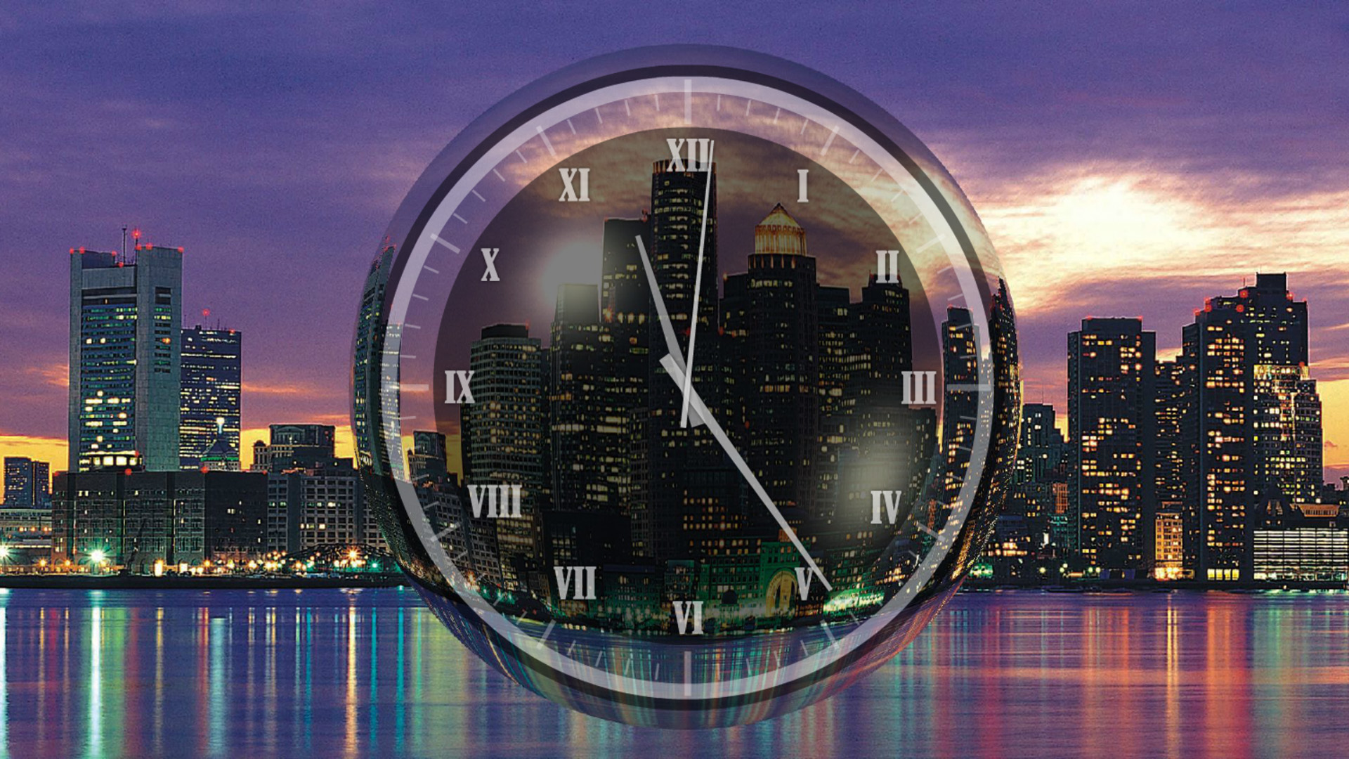 Background Boston City At Night - HD Wallpaper 