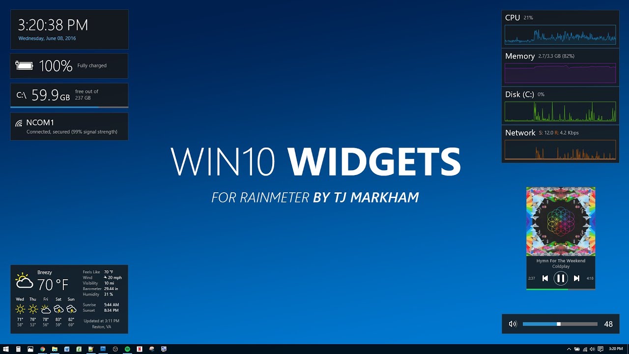 Win 10 Widgets - HD Wallpaper 