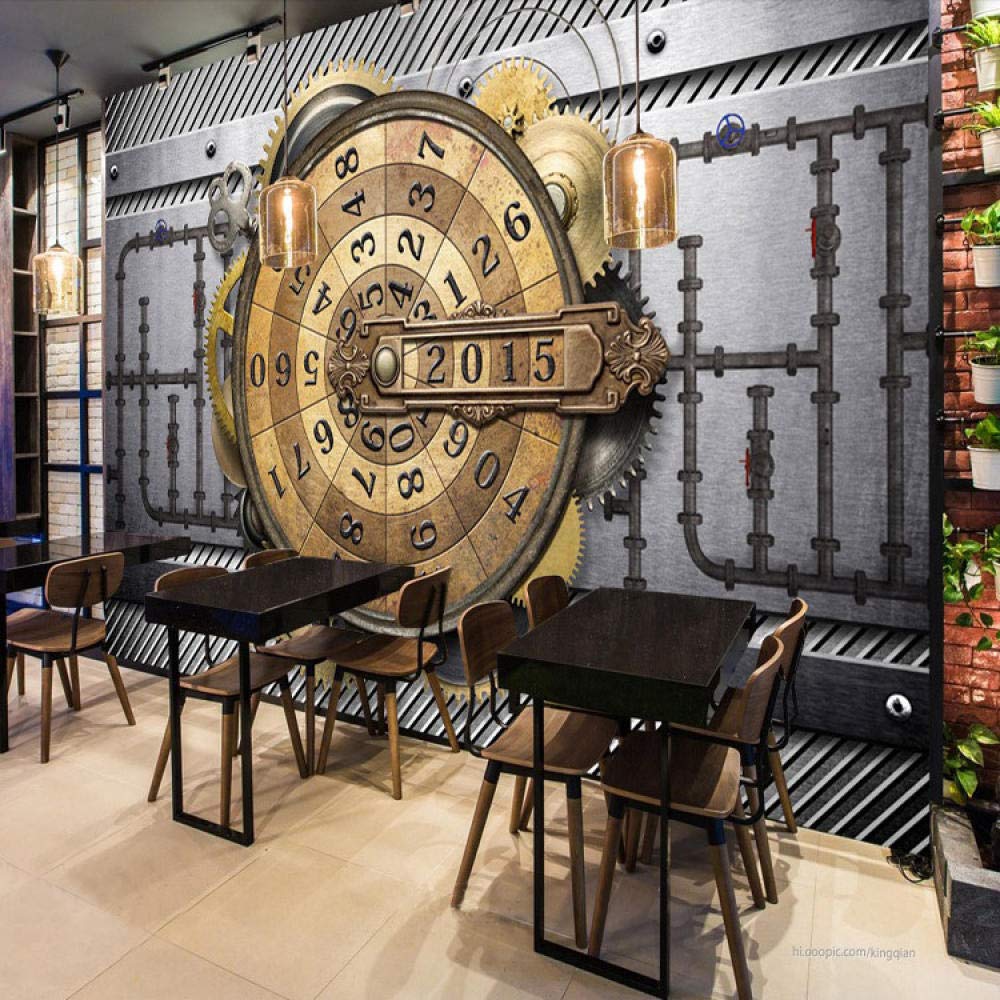 Mural Wallpaper With Clocks - HD Wallpaper 