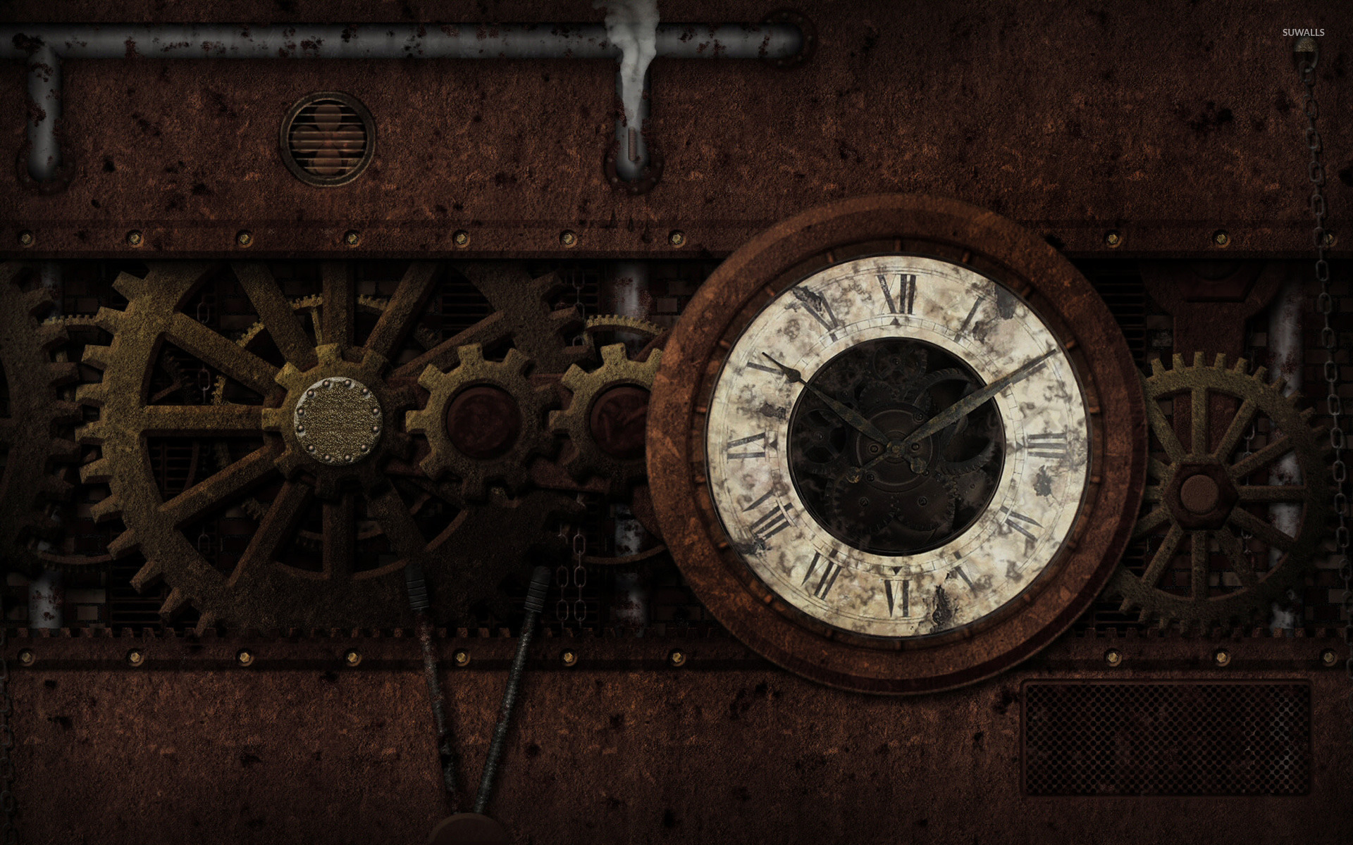 Steampunk Laptop Skin - HD Wallpaper 