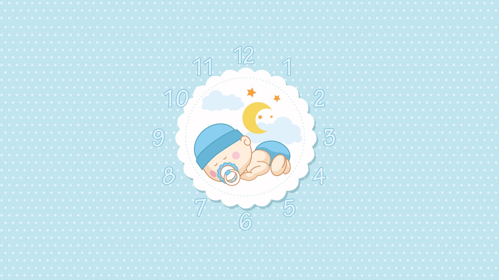 Beautiful Baby Boy Clock Free Animated Clock Screensaver - Illustration - HD Wallpaper 