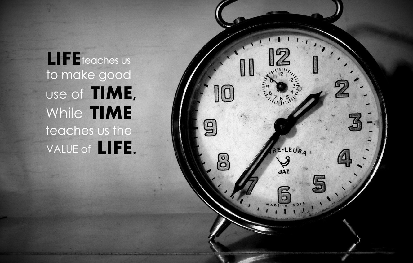 Photo Wallpaper Old, Black And White, Time, Clock, - Watch Gift Quotes For Friend - HD Wallpaper 