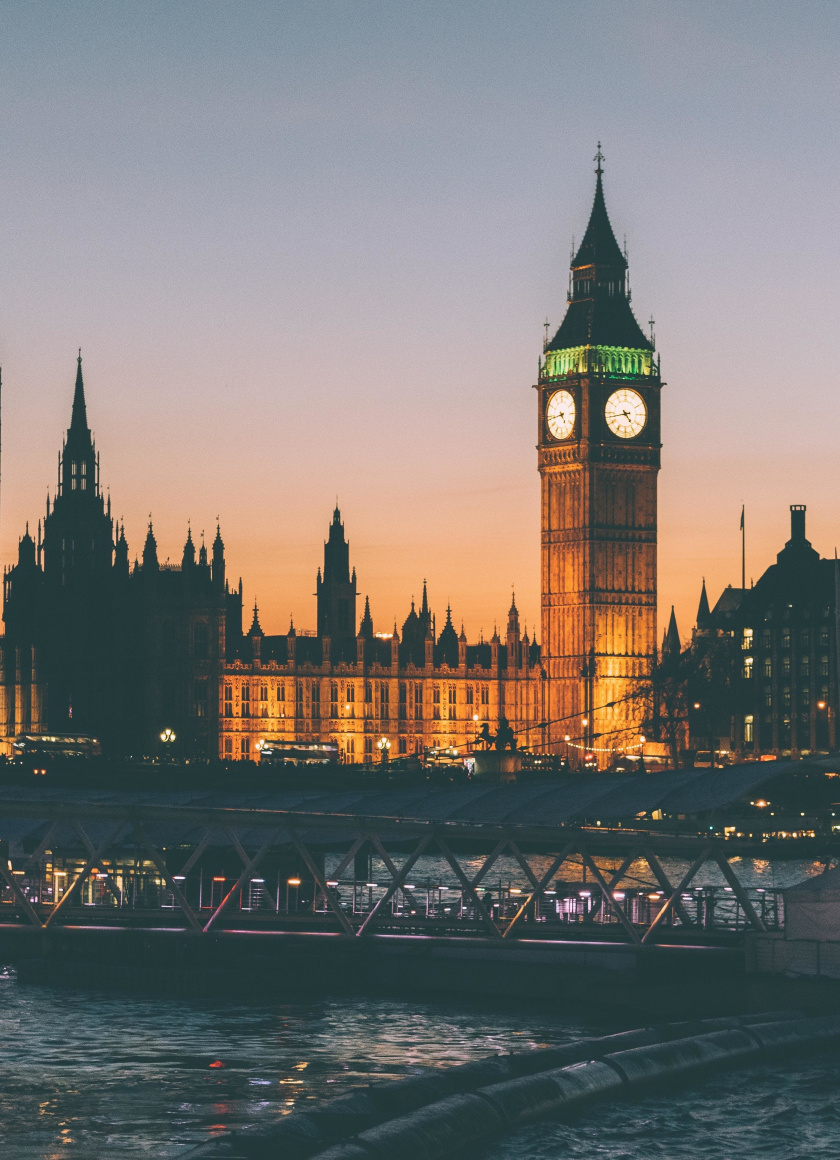 Clock Tower, Architecture, Big Ben, London, Night, - Ipad Wallpaper London - HD Wallpaper 