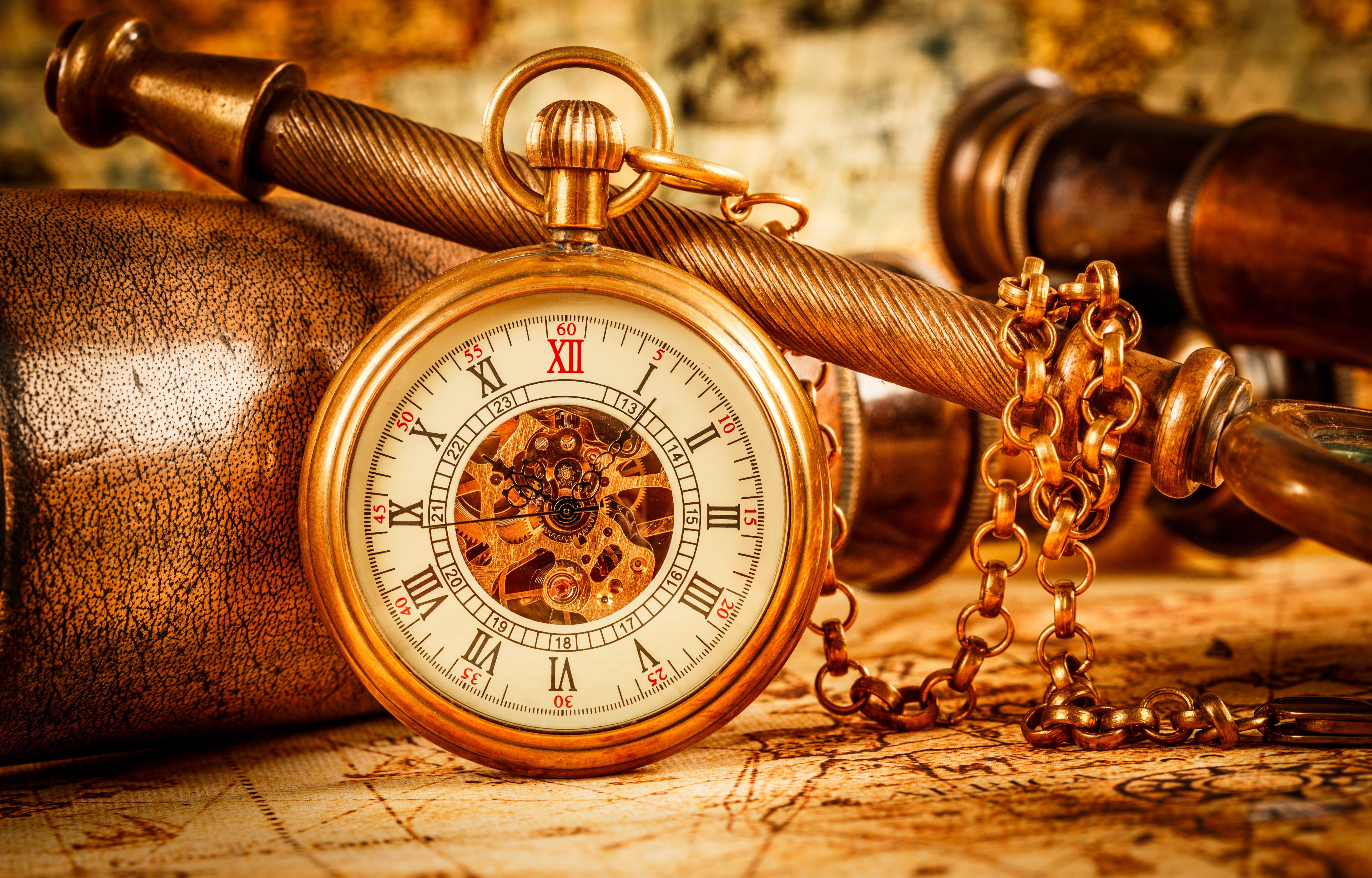 Vintage Clock Wallpaper Hd - HD Wallpaper 