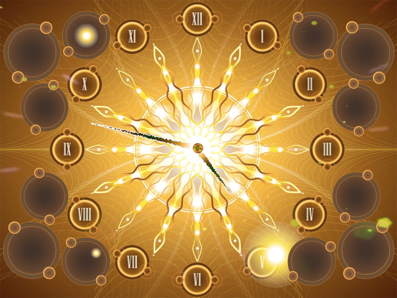 Sun Clock - HD Wallpaper 