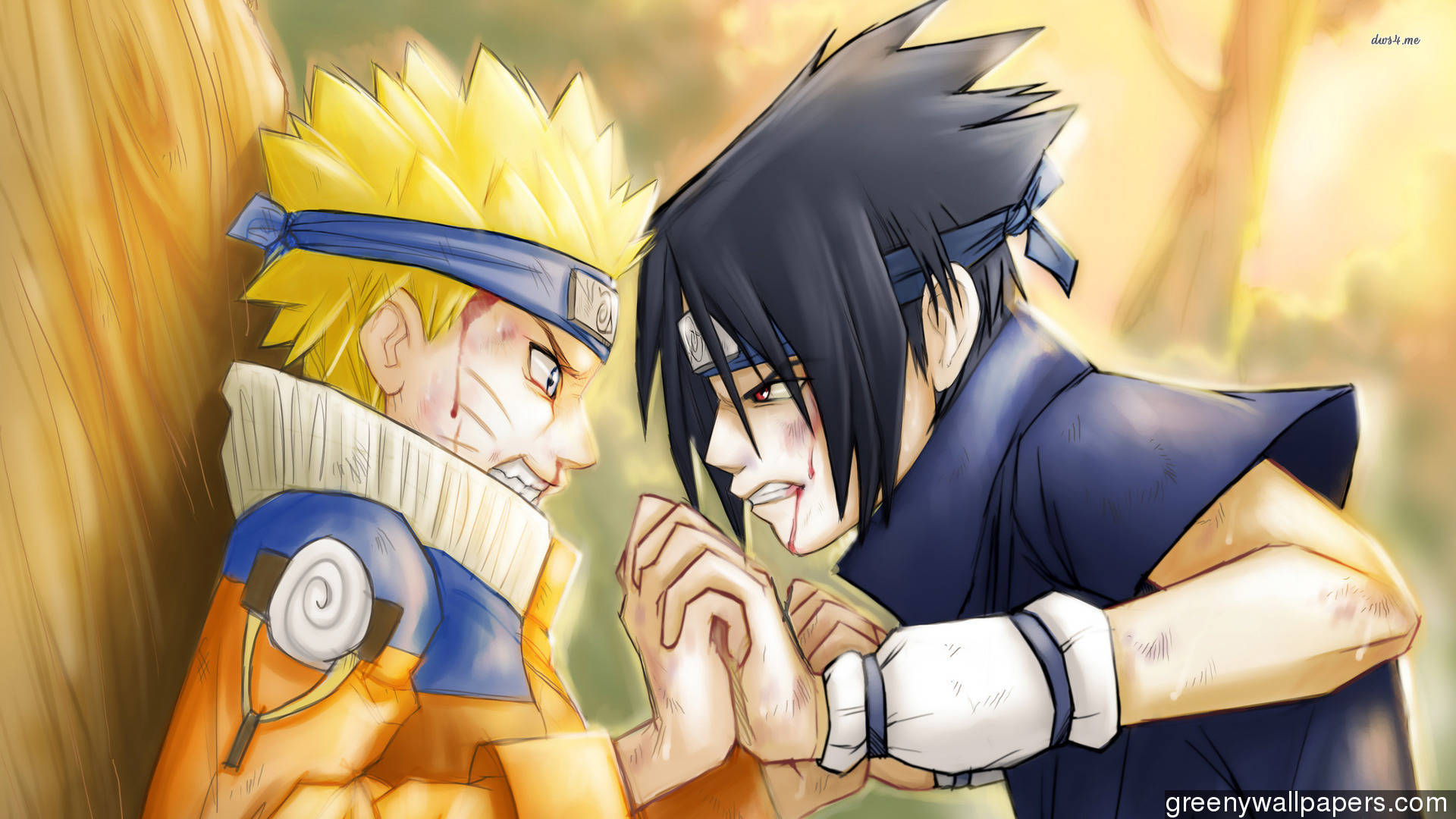 Naruto And Sasuke Friendship - HD Wallpaper 