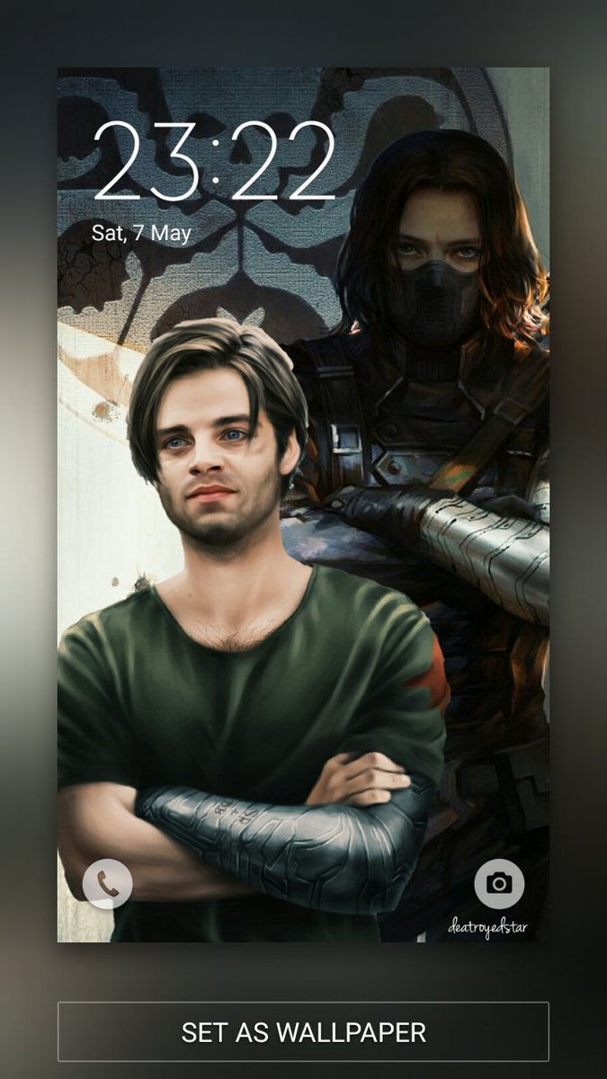 Bucky Barnes Lockscreen - HD Wallpaper 