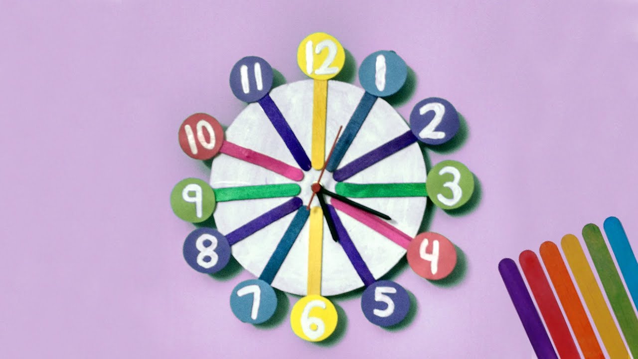 Clock Craft For Kids - HD Wallpaper 