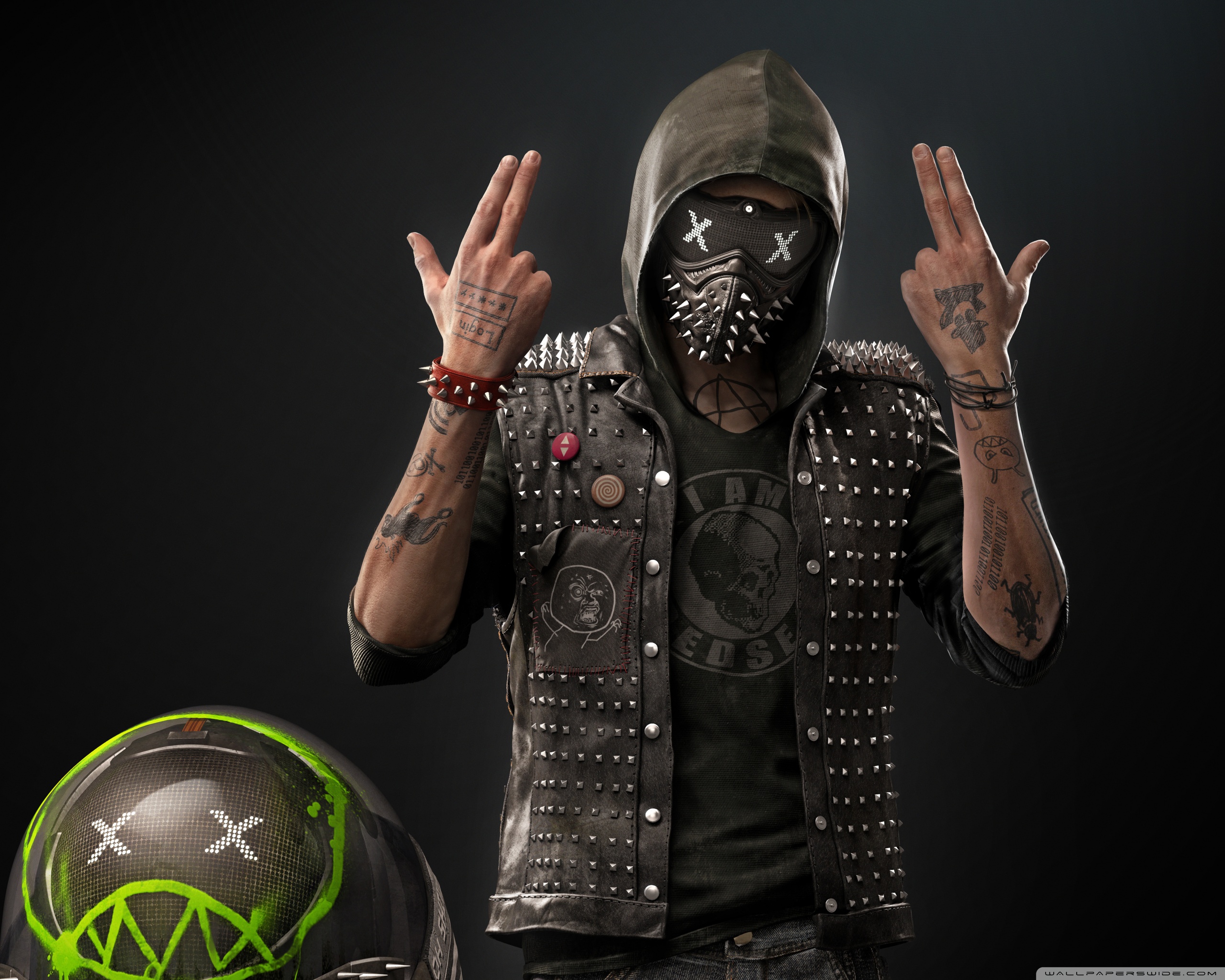 Wrench Mask From Watch Dogs 2 2560x2048 Wallpaper teahub.io