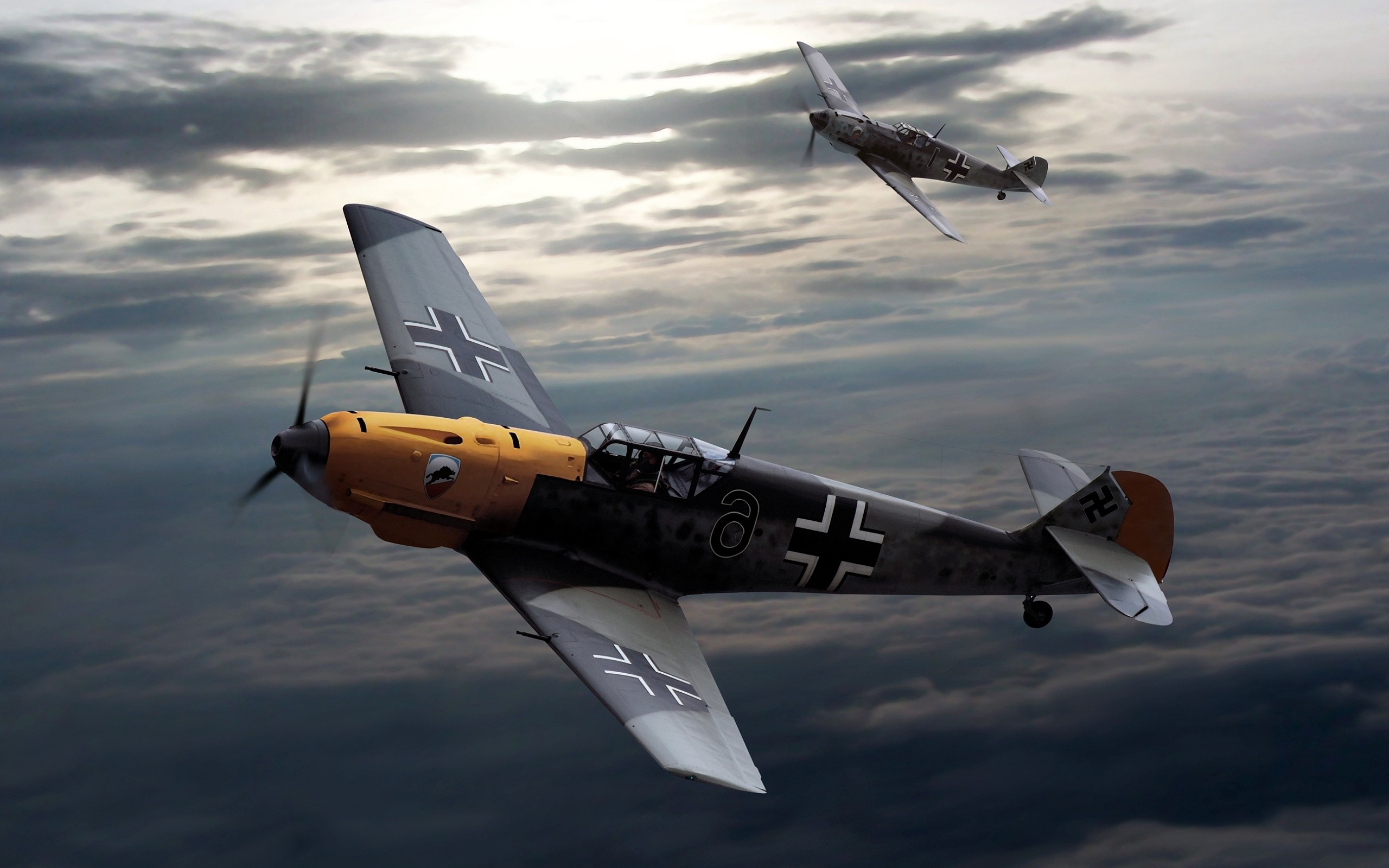 Luftwaffe Messerschmitt Bf 109 - HD Wallpaper 